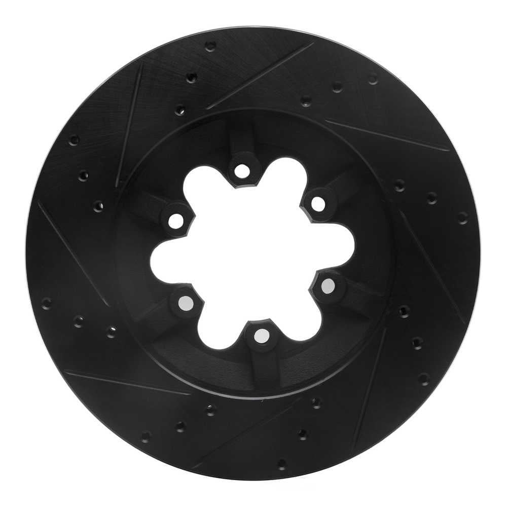 Dynamic Friction Company 633-48057R DFC Brake Rotor - Drilled And Slotted - Black