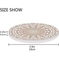 thumbnail image 4 of GZHJMY Printed Round Kaleidoscopic Effect Ceramic Coasters with Cork-Backed for Coffee Drink Cup Mat Absorbent Stone Coaster, 2 Pack, 4 of 5