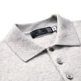 thumbnail image 5 of BEYOND FASHION Men's Polo Shirt 100% Pure Cashmere Short Sleeve, 5 of 6