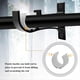 thumbnail image 2 of 2 Pack Heavy Duty Metal Curtain Rod Brackets - For 25-30mm Curtain Rod - Black, 2 of 5