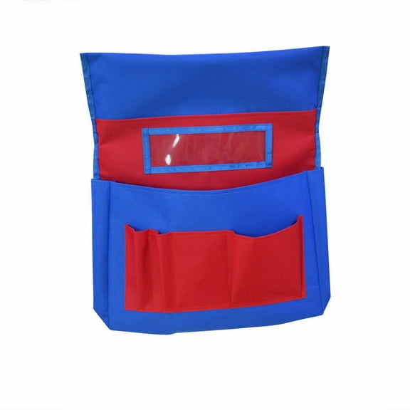 Large Capacity Chair Pockets for Classrooms - Qyaukm Seat Sacks Organizer for Students, Durable Fabric Storage Pockets for Learning Supplies & Stationery, 1 Hanging Bag