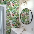 thumbnail image 5 of Tempaper Flamingo Daydream Cactus Rose Tropical Peel and Stick Wallpaper, 20.5" x 16.5', 5 of 7