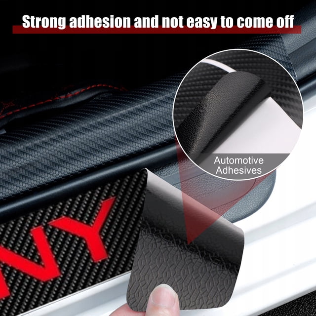 Ruiboury Car Door Sill Protector Strips Premium For Ultimate Protection Easy To Install Type 1