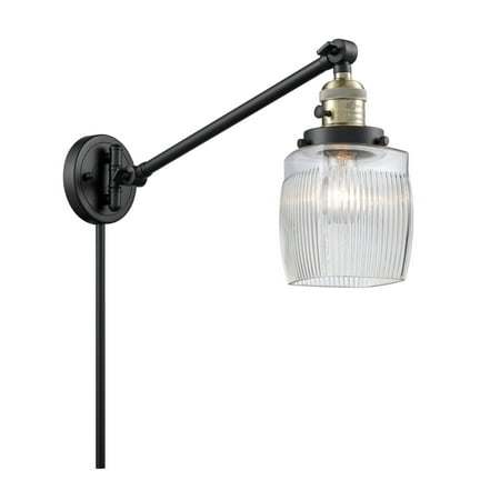 

Innovations Lighting 237 Colton Colton 1 Light 25 Tall Wall Sconce / Pendant - Black /
