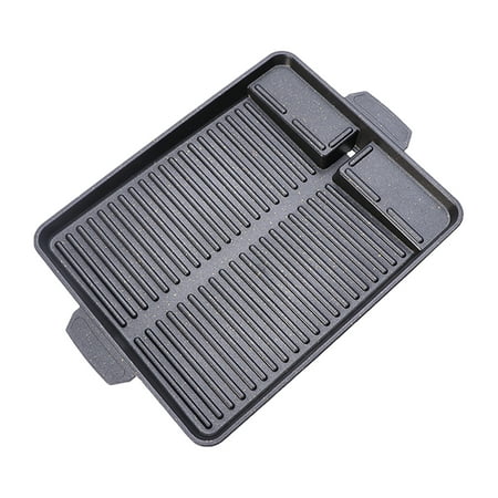 

Smokeless Rectangular Kitchen Korean Style Travel Grill Pan Non Stick Baking