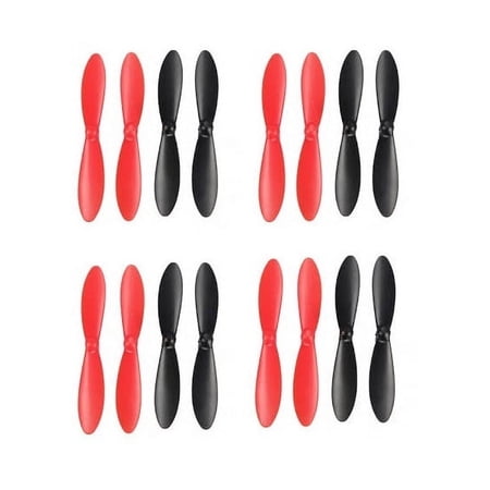 HobbyFlip Propeller Blades Props Rotor Set Main Blades Black and H107-A35 Compatible with Attop YD-928 4 Pack