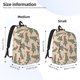 thumbnail image 2 of Balery Cowboy Christmas Trees Mochila Clásica Impresa Básica para Viaje, Mochila Escolar Resistente al Agua, Mochila de Lona con Correas Ajustables-Medium, 2 of 5