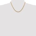thumbnail image 2 of 14k Yellow Gold 4.5mm Diamond Cut Quadruple Rope Chain Lobster Clasp 18", 2 of 5