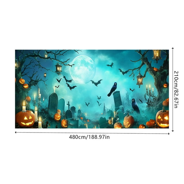 Ltdhehe Horrible Halloween Garage Banners Create A Halloween Atmosphere And Easily Attract Children And Neighbors. Festive Atmosphere To Your Garage.5