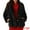Black, variant on Women's Faux Fur Coat Long Sleeve Pockets Lapel Fluffy Overcoat XL Black