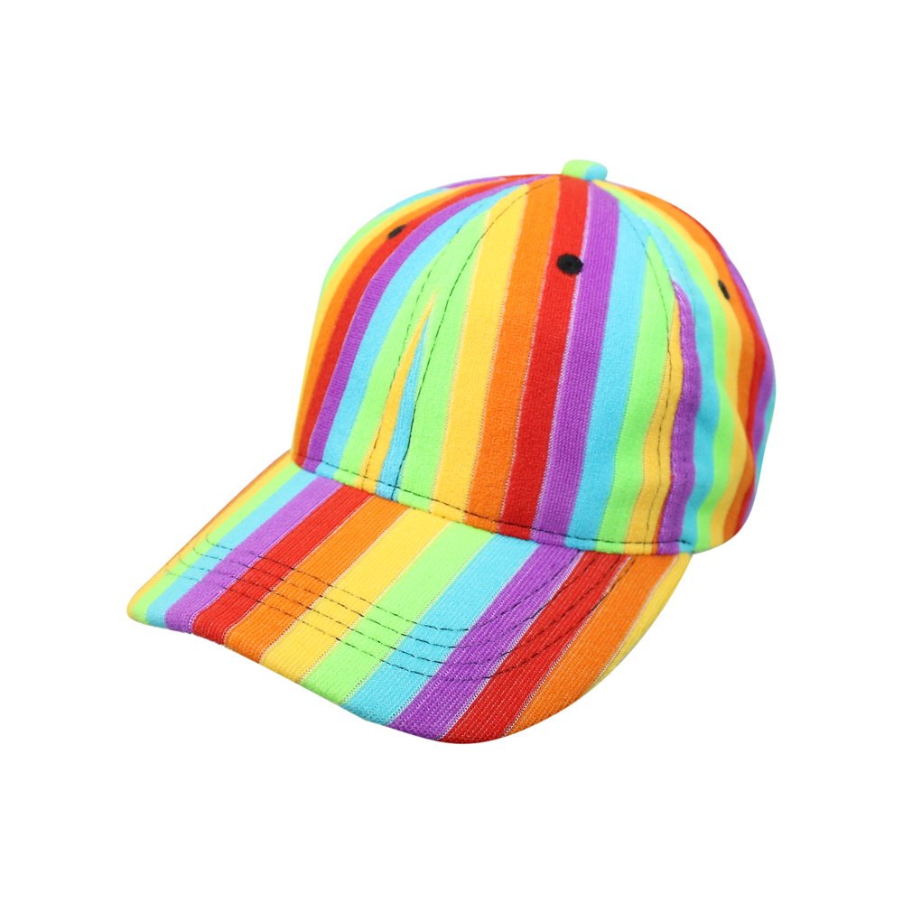 Rainbow Striped Baseball Cap Hat