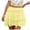 Yellow, variant on vigerkar Womens Lace Mini Skirt Y2k Low Waist Flowy Skirts Layered Pleated Ruffle Skirt Sexy Streetwear Pink, M