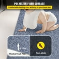 thumbnail image 2 of KFFKFF Gray Boat Carpet, 6x36 ft, Indoor/Outdoor Patio Deck Rug, Anti-Slip TPR Backing, Water-Resistant Marine Flooring, 2 of 9