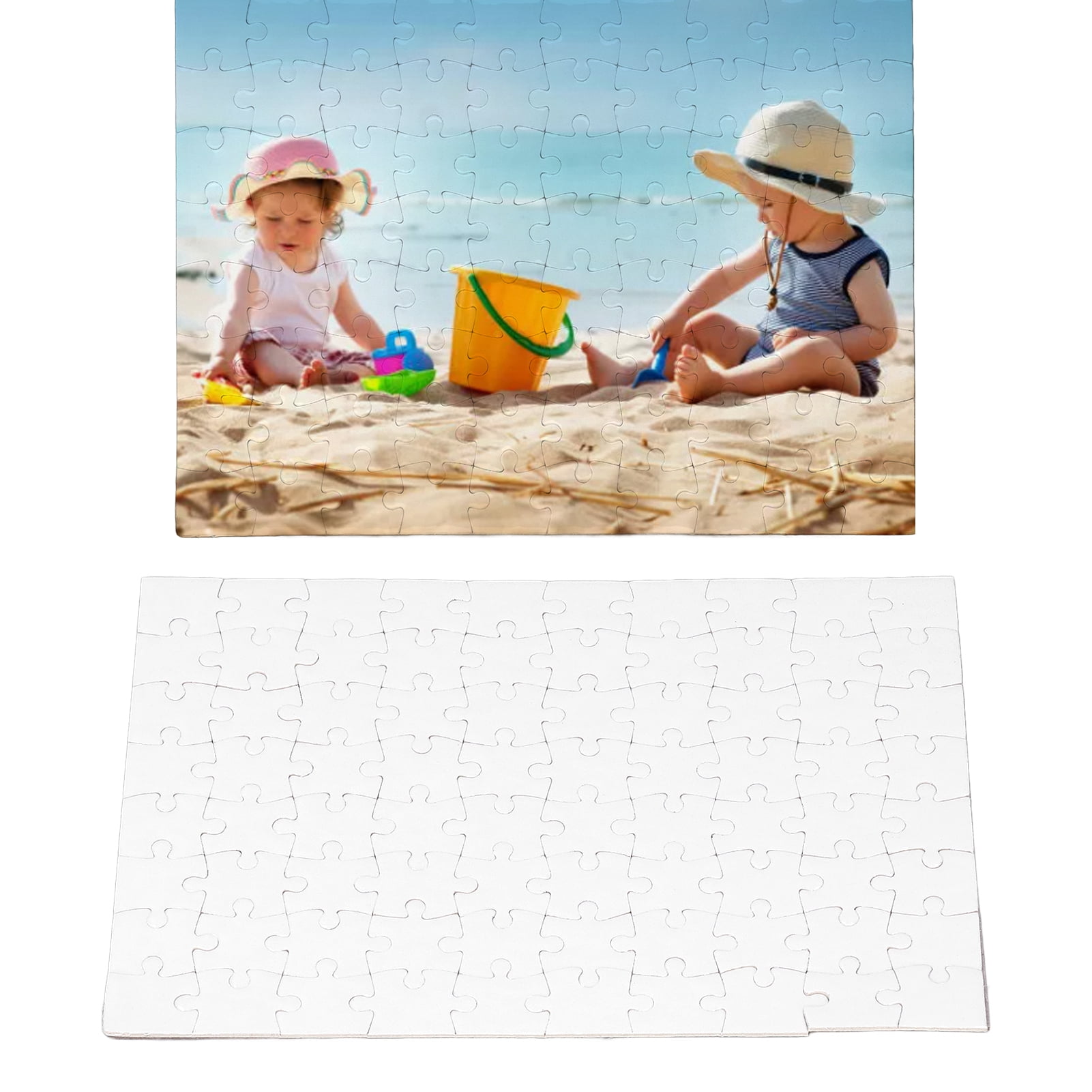 Gupbes Sublimation Blanks Puzzles,DIY Blank Puzzle,6 Set Sublimation Blanks Puzzles DIY Thermal Transfer Heat Press Printing Crafts 7.8x5.7in
