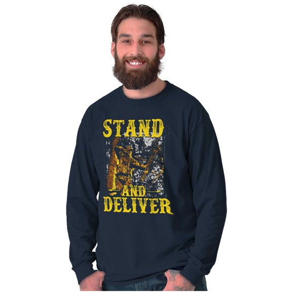 Hunters Stand and Deliver Bow Hunt Long Sleeve TShirt Men Women Brisco Brands S