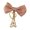 Pink, variant on Delicate Bow Heart Y2K-Style Side Clip Bow Hair Clip Sweet Girls Cute Bow Style Tassels Pearls Balletcore