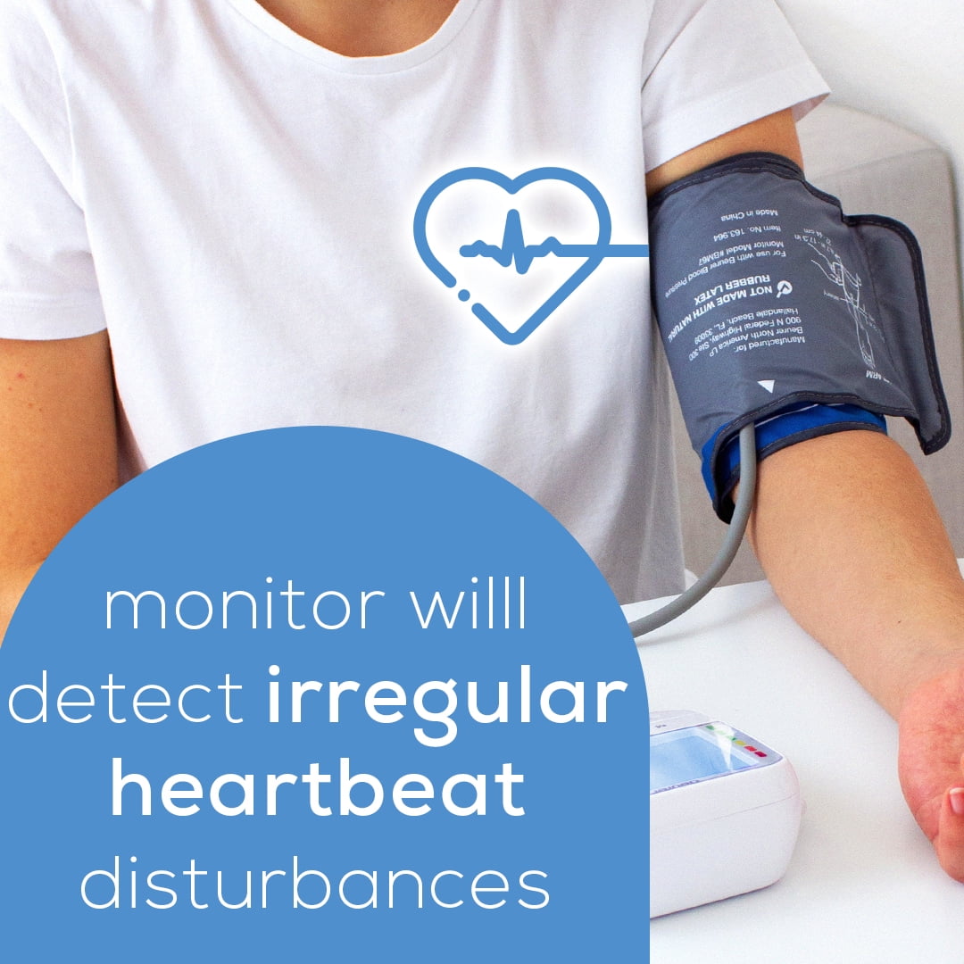 BM67 Beurer Upper Arm Blood Pressure Monitor, Universal Cuff, XL LCD Display, Bluetooth with App