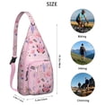 thumbnail image 3 of Tropical Butterfly Sling Backpack – Artistic & Fashionable Crossbody Shoulder Bag, MultiLayer Storage for Outdoor Adventures, Commuting & Photography, 3 of 4