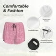 thumbnail image 5 of Disketp Glitter Print Women's Shorts Workout Shorts for Athletic Gym Running Shorts with Phone Pockets, 5 of 8