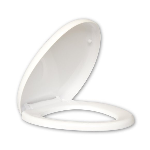Castel - Asiento para inodoro Premier de cierre lento color blanco, con sistema de instalación por la parte superior Némesis/Venus/Zeus/Dione/Apolo