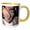 Yellow/White, variant on 3drose, Cowboy Boot, 11oz Magic Transforming Mug
