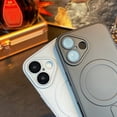 thumbnail image 4 of Case for iPhone 12, Compatible with Magnetic Wireless Chargers, TPU+PC Material, with Lens Protector, Shockproof Protective Lightweight Ultra Slim Back Case for iPhone 12, Brown, 4 of 11