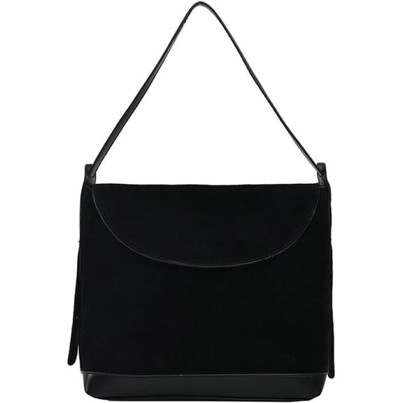 CoCoMangos Suede Messenger Crossbody Bag for Women Retro Shoulder Bag Hobo Purse Large Carryall Satchels Tote Work College Bag