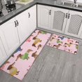 thumbnail image 2 of Colorful Funny Dachshund Kitchen Rugs Sets Of 2,Anti Fatigue Kitchen Mat Rugs Non Slip Washable,Decorative Kitchen Floor Mats for Kitchen,Sink,Laundry,17"x30"+17"x47", 2 of 7