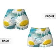 thumbnail image 5 of Kdxio Daisy Flowers Print Workout Shorts for Women Seamless Soft Smooth Gym Yoga Scrunch Active Shorts, 5 of 9