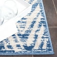 thumbnail image 4 of SAFAVIEH Cottage Ronni Chevron Indoor/Outdoor Area Rug, Blue, 6'7" x 6'7" Square, 4 of 8