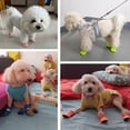thumbnail image 7 of 4PCS Small Dog Shoes, Breathable Mesh Boots,Summer Breathable Dog Boots Nonslip Sole Paw Protector for Small Medium Dogs (Green, L), 7 of 7