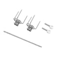 thumbnail image 1 of koolsoo Grille Rôtir Fourchette à Poulet Supports Complets Fourchette de Rôtissoire pour Pique-Nique en Plein Air 28cm, 1 of 9