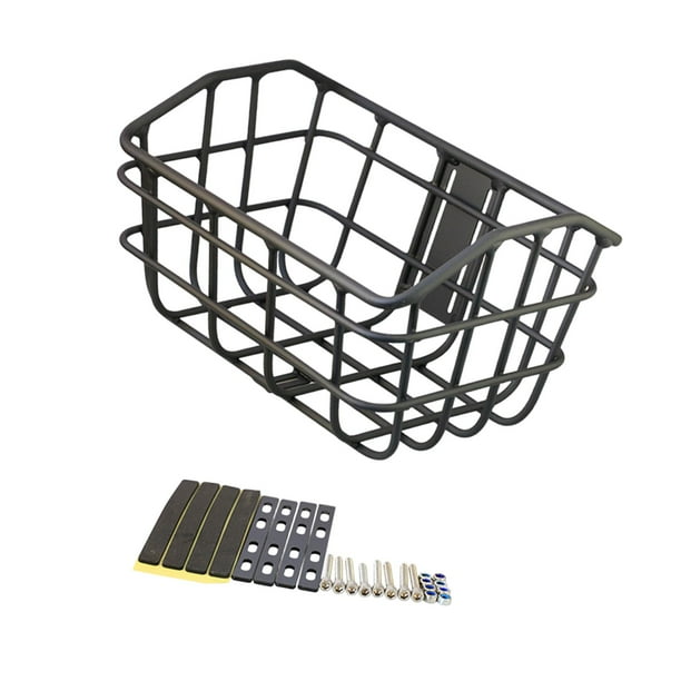 Cesta de canasta de bicicleta Cesta de carga Fácilmente Instale la construcción resistente Accesorios de gran capacidad de gran capacidad NEGRO para con capas