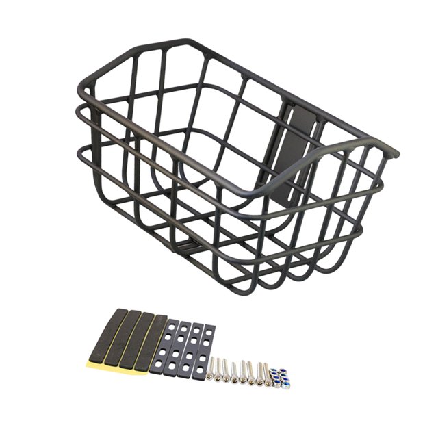 jinwen Storage Basket Front Easily Install Black for Riding Luggage Outdoor with Layering