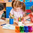 thumbnail image 4 of 4pcs dark coloured pencil sharpeners - blue+orange+green+pink, 4 of 7