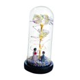 thumbnail image 2 of Rosa iluminada en cúpula de cristal, regalo de flor de rosa, adorno de escritorio, decoración del hogar, lámpara de noche de aniversario, decoración, 2 of 8