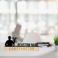 thumbnail image 2 of Handmadetneonsign Constructor Metal Nameplate, Constructor Desk Nameplate, Desk Name Plate Decor, 2 of 5