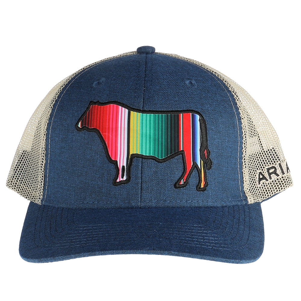 Ariat Mens Cap With Serape Bull OS Blue 