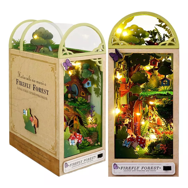 Soporte Para Libros Montado En Tres Dimensiones Bosque de luciérnagas