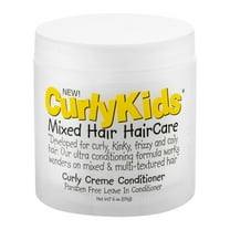Curly Kids Creme Leave-In Conditioner, 6 fl oz,  Cream, Moisturizing, Jar, Unisex