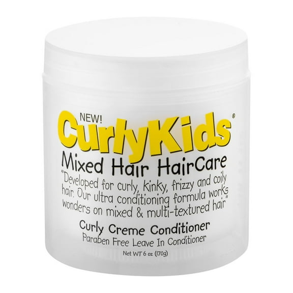 Curly Kids Creme Leave-In Conditioner, 6 oz, Cream, Moisturizing, Jar, Unisex