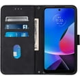 thumbnail image 4 of Compatible with Motorola Moto G Play 4G 2024 Wallet Case Leather with Kickstand Card Slots Phone Case Durable Magnetic Closure Shockproof Protective Cover for Moto G Play 4G 2024 Black YBS, 4 of 10