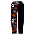 thumbnail image 6 of XQYLOS Girls Halloween Sweatpants - Pumpkin Ghos𝗍 Print 𝖣rawstring Baggy High Waisted Elastic Long Bottom for Kids 3-14Y, 6 of 6