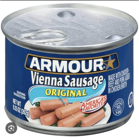 Armour Vienna Sausage, Original, 9.25 oz Can Keto Friendly and Gluten Free