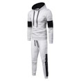 thumbnail image 1 of Fiudx Sudadera con Capucha para Hombre, Sudadera con Cordón Ajustable, Chaqueta Cómoda con Bolsillo Tipo Canguro, Pantalones Deportivos con Cintura Elástica, Ropa Informal para Gimnasio, Senderismo y, 1 of 6