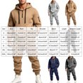 thumbnail image 3 of Leey-World Men Outfits 2 Piece Jogging Suits for Men Activewear Work Out Hoodie and Sweatpants Set Casual Big and Tall Baggy Jumpsuit, 3 of 6