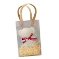 thumbnail image 4 of Toallas faciales, toallas de ducha suaves, toallas de mano para fiestas de cumpleaños, regalos para amigos. Bolsos de rafia blanca, 4 of 9