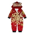 thumbnail image 2 of Odeerbi Christmas Onesie Pajamas for Family Holiday Sleep Jumpsuit Long Sleeve Family Christmas Pajamas Matching Sets Toddler Printed Loungewear Jumpsuit Sleepwear Xmas PJs Set Red, 2 of 5