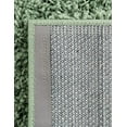 thumbnail image 5 of Unique Loom Everyday Shag Collection Area Rug - Solid (2' 6" x 10' Runner Green), 5 of 5