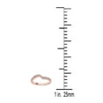 thumbnail image 5 of AoneJewelry 0.20 Carat Diamond Curved Wedding Band In 10K Solid Rose Gold, 5 of 5